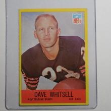 1967 PHILADELPHIA FOOTBALL #130 DAVE WHITSELL NEW ORLEANS SAINTS