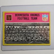 1967 PHILADELPHIA FOOTBALL #97 MINNESOTA VIKINGS TEAM CARD