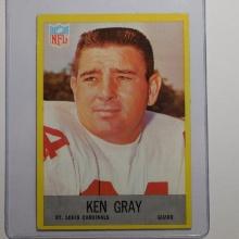 1967 PHILADELPHIA FOOTBALL #160 KEN GRAY ST LOUIS CARDINALS