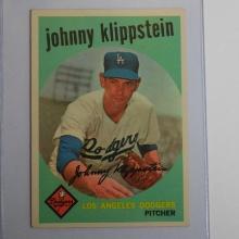 1959 TOPPS BASEBALL #152 JOHNNY KLIPPSTEIN LOS ANGELES DODGERS