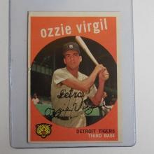 1959 TOPPS BASEBALL #203 OZZIE VIRGIL DETROIT TIGERS