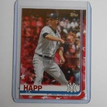 2019 TOPPS BASEBALL J.A. HAPP INDEPENDENCE DAY SSP #D 54/76 NEW YORK YANKEES