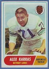 1968 Topps #130 Alex Karras Detroit Lions