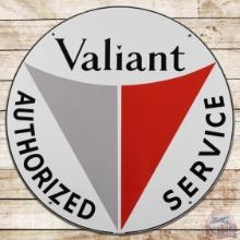 Valiant Authorized Service 42" DS Porcelain Sign