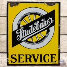 Studebaker Service DS Porcelain Sign w/ Wheel Logo
