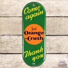 Drink Orange Crush Come Again Thank You SS Porcelain Door Push Sign