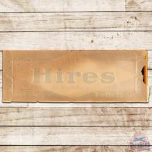 NOS Drink Hires Bracing Delicious Embossed SS Tin Sign w/ Paper