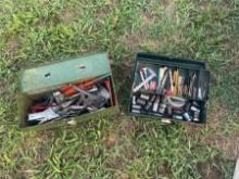 Two Tool Boxes with Sockets, etc.