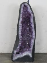 Beautiful XXL Deep Purple Amethyst Crystal Geode Cathedral from Brazil, Very nice specimen ROCKS&MIN