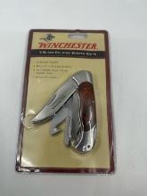 NEW Winchester 3 Blade Folding Sheath Knife