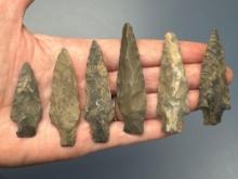 15 Mainly Brewerton Points, Onondaga Chert and Esopus, Longest is 1 1/2", Found in New York