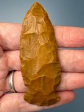 3" Jasper Side Notch Point, Found in Pennsylvania, Ex: Walt Podpora Collection