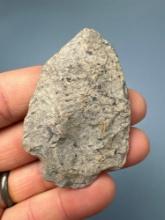 Nice Rhyolite Wide-Based Point, 2 3/8", Found in Gloucester County, New Jersey