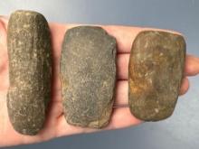 Lot of 3 Miniature Celts, Nicely Made, Longest is 2 7/8", Found in Gloucester County, NJ