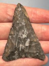 HUGE 2 3/8" Onondaga Chert Triangle Point, From a Collection of Artifacts Found in Connecticut