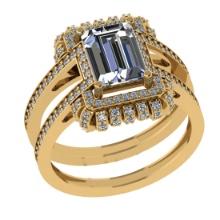 2.68 Ctw SI2/I1 Diamond 14K Yellow Gold Engagement Ring