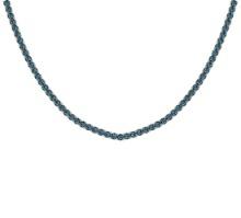 2.28 Ctw i2/i3 Treated Fancy Blue Diamond 14K Yellow Gold Slide Necklace