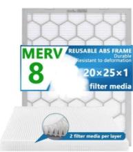 20x25x1 MERV 8 Air Filter,AC Furnace Air Filter PS2