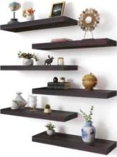 XHSWY Rustic Wood Floating Shelves