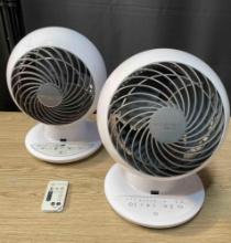 2 WOOZOO Compact Oscillating Fan
