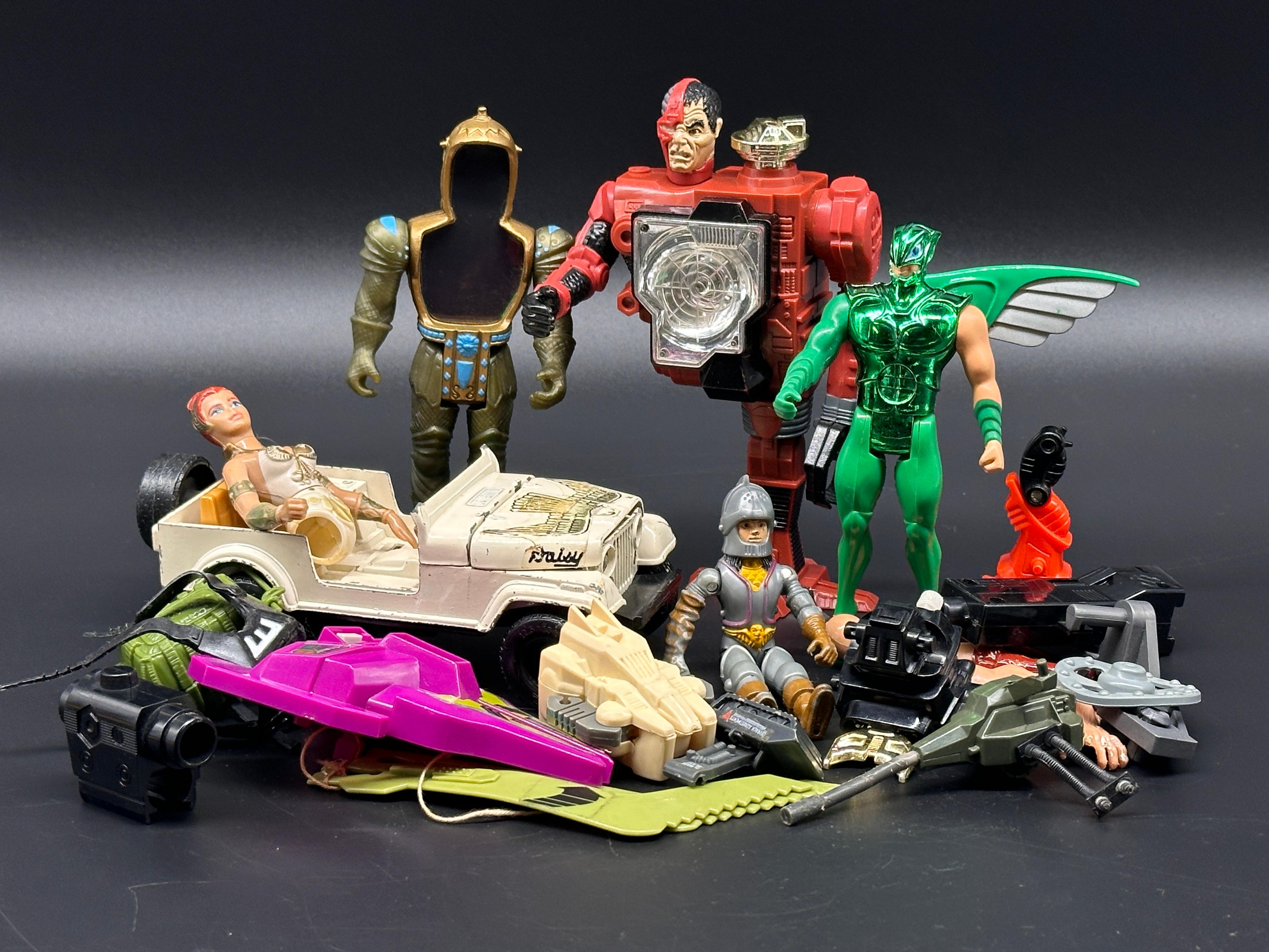Misc. Variety of Vintage Action Figure/Toy Parts
