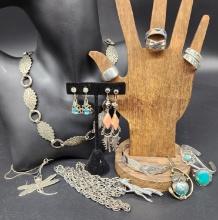 Silver Toned Jewelry Collection