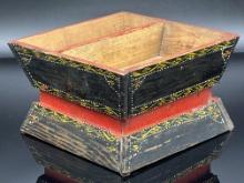 Antique Hand Painted Nut Box