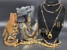 Vintage gold toned jewelry