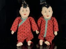Set of Two Chinese Composition Dolls