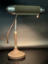 Vintage Adjustable Height Lamp with Weighted Base