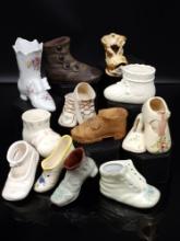 Assortment of Misc. Miniature Shoe Figurines