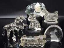 Clear Glass Figurines
