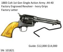 1883 Colt 1st Gen SAA .44-40 Factory Engraved