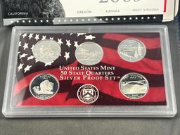 SILVER 2005-S Statehood Quarter set