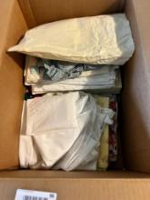 Box of Linens and Doilies