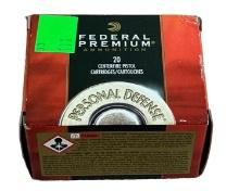 LOCAL PICKUP ONLY- Federal 20 round box of 357 Magnum 158 grain ammunition