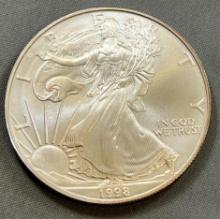 1998 US Silver Eagle .999 Fine Silver, UNC