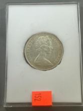1966 Bahama Islands One Dollar Silver Coin