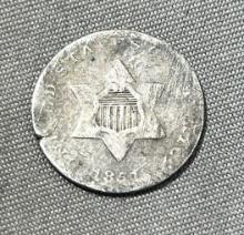 1851 3-cent Silver Coin