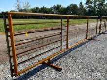 24ft. Free Standing Cattle Panel w/ 7ft. Swing Gate