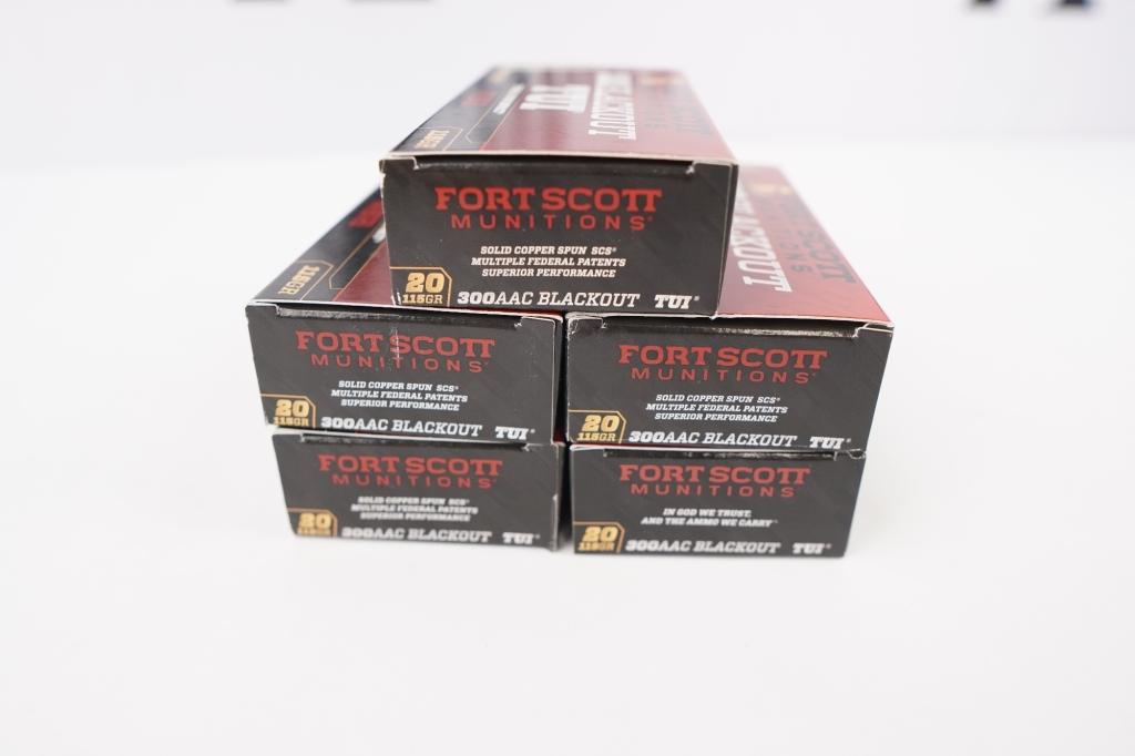 Fort Scott Munitions   100 Rounds 300 AAC BLACKOUT
