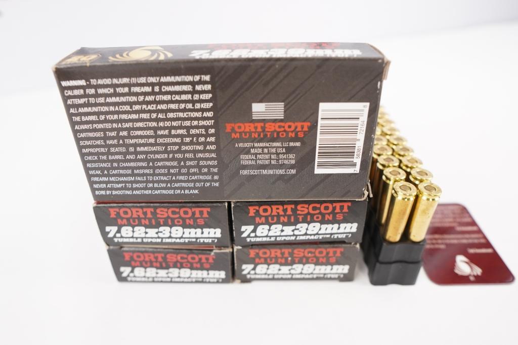 Fort Scott Munitions  100 Rounds 7.62x39mm