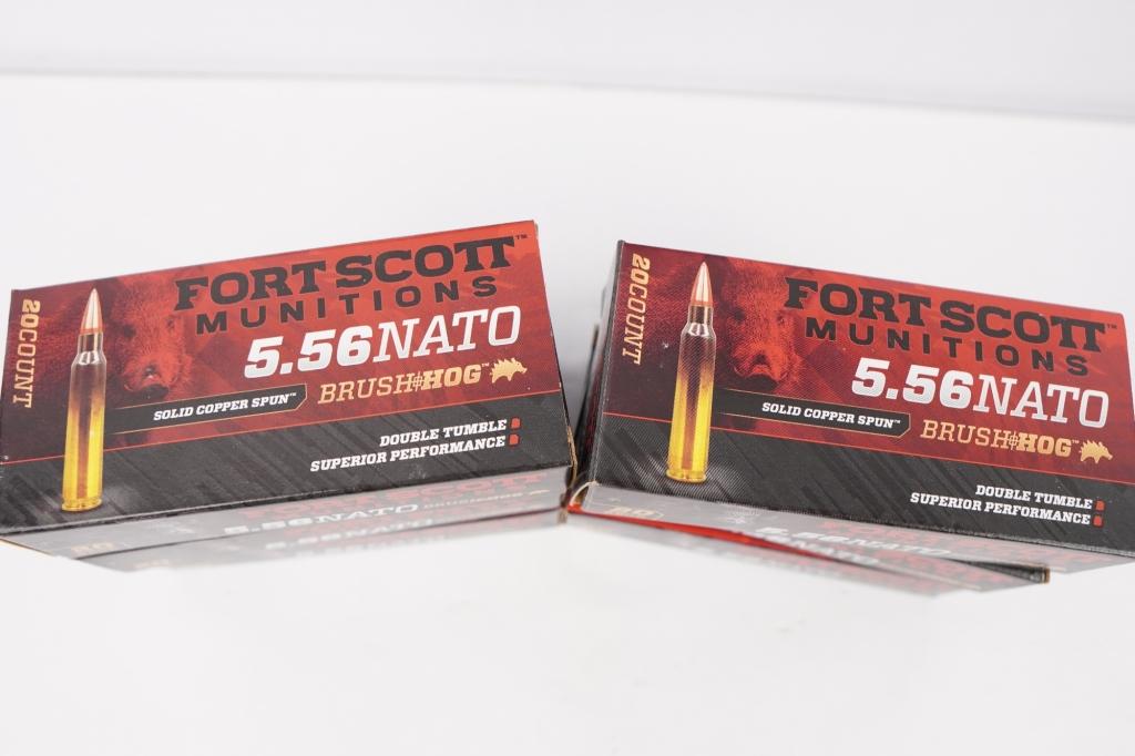 Fort Scott Munitions  Brush Hog 100 Rounds 5.56 NATO