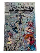 Wildcats #2 Prism Foil Cover Signed by Jim Lee Comic Book