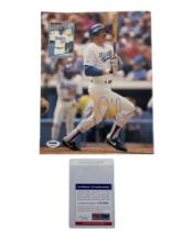 Beckett Baseball Card Montly Magazine Signed by Kirk Gibson with PSA Authentication