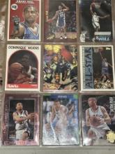 18 NBA Cards in pages - Jayson Tatums, Hill, Kidd
