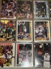 18 NBA Cards in pages - Mourning, Mutumbo