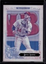 Bryce Harper 2017 Topps Gypsy Queen Missing Black Plate Variation #171