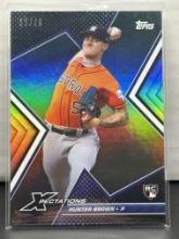 Hunter Brown 2023 Topps Xpectations Iridescent (#36/49) Rookie RC Parallel #12