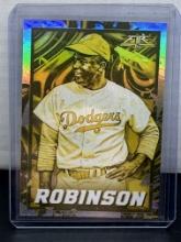 Jackie Robinson 2022 Topps Fire Gold Minted Parallel #174